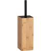 WENKO Portascopino WC Padua - Portascopino WC, Bambù, 10 x 38 x 10 cm, naturale
