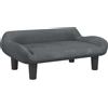vidaXL Divano per bambini Grigio scuro 70x40x24 cm Velluto