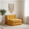 vidaXL Elemento divano modulare giallo 70x70x36 cm tessuto