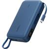 Belkin Power bank Belkin UltraCharge da 20000 mAh, con cavo USB-C e display - colore blu