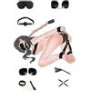 LINGJIUJIU Manette Sexishop Manette per Coppia Sexytoysys Donna Coppia Manettes Nere 10 Kit,kit sexytoysys coppia,sexytoysys coppia