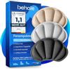 BEHALE Scarpe per battitacco Premium con adesivo 3M - 3 paia di inserti antiscivolo delicati sulla pelle, protezione del tallone e cuscino per il tallone contro le vesciche, con distanziatori