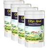 Nortembio Acido Citrico 4x1,15kg - Acido Citrico Anidro Concentrato 100 % Puro Certificato - Pulizia Domestica Multiuso - Senza OGM - E-Book Incluso