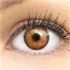 GLAMLENS Lenti a contatto colorate marrone Madrid Brown - con porta lenti a contatto - marrone naturali in silicone idrogel - 2 pezzi - DIA 14,00 - senza correzione 0.00 diottrie lente a contatto
