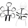 MR.HIPPE Straitjacket Self Bondage Restraints Restraints & Bondage Caviglie Polsini Bdsms Restraints Manette Manette per Sm Bondage Corde Bondage Bracciali Selfbondage Petplay Bondage Sacco Caviglia C