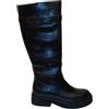 4US Stivale Donna Cesare Paciotti Nero - Stivale Casual in Ecopelle con Fibbia e Tacco Separato 4 cm, Modello 4US009 (Nero, Sistema Taglie Calzature EU, Adulto, Donna, Numero, Media, 38)
