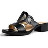 JOMIX Sandali Donna Estivi con Tacco Largo Comodo Ciabatte Eleganti Aperte Mule Casual Chic per Ufficio Passeggio Vacanze e Tempo Libero