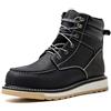 Epochsaga classico Moc the Waterproof Soft Moc Toe the Fashion Industiral&Construction Work Boots 6'Marrone/Nero