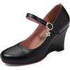 Lroey Reoly Scarpe Donna Zeppa Punta Rotonda Quotidiana Scarpe Dp1025, Numero 34-45