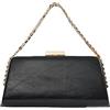 CORIOS Strass Clutch Donna Borsetta da Sera Pochette Piccolo con Catena Borsa Sposa Gorgeous Borsa a Spalla Elegante Borse Messenger Ballo Cerimonia Festa Cocktail Borsa a Tracolla Nero
