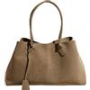 Generico Borsa Donna Pelle Scamosciata, Borsa Tote/A Spalla Vintage Di Grande Capienza: Adatta Per Uscite Quotidiane, Lavoro, Shopping E Viaggi