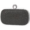 CORIOS Pochette da Sera Donna con Strass, Clutch Glitterata a Mano con Catena Brillante, Borsa a Tracolla Scintillante per Cocktail, Festa, Ballo, Cerimonia - Nero