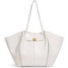 Generic Borsa Tote da Donna in Pelle, Borsa a Mano Grande, Borsa Capiente, Borsa da Spalla per Lavoro, Viaggi, Shopping e Scuola, Nero, Bianco, Marrone