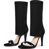Ceciloroda Donna's Heeled Sandali Ankle Wrap