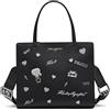 KARL LAGERFELD Borsa a tracolla Charlotte Donna, Nero Shimmer, One Size
