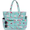 oscaurt Borsa da spiaggia grande, 9 tasche, borsa da spiaggia XXL, famiglia con chiusura lampo, borsa shopper da donna, borsa da viaggio impermeabile