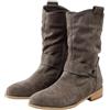 HOOUDO Stivali Donna, Stivali Texani Donna Cowboy Western Scarpe da Punta Camperos Etnici Stivaletti Equitazione Invernali