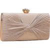 CORIOS Borsetta da Sera Donna Strass Clutch Elegante Paillettes Borsa a Spalla Pochette Piccolo con Catena Borsa Sposa Gorgeous Borsa a Tracolla per Ballo Festa Cerimonia Cocktail Champagne