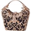 CORIOS Borsetta da Sera da Donna Strass Clutch Paillettes Borsa a Mano Pochette Piccolo con Catena Elegante Borsa a Spalla Lussuoso Borsa a Tracolla per Festa Cocktail Cerimonia Ballo Nero