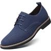 Asifn Invernali ElegantiScarpe da Uomo Stringate Classiche in Pelle Scamosciata da Uomo Scarpe Basse in Velluto Oxford Traspiranti da Lavoro Britanniche