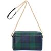 GuoChe Navy Nero Verde Twill Weave Buffalo Plaid Tartan Check Scozia Piccola Borsa a Tracolla Donna in Pelle Vegana Borsa a Tracolla da Donna Borsa a Tracolla Impermeabile Borsa a Tracolla per Donna