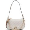 Michael Kors Borsa a spalla logo MK Nolita Vaniglia-Nocciola