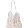 GORGECRAFT Borsa a tracolla da donna lavorata a maglia con motivo mango verde retrò borse a tracolla in tessuto traforato boho pieghevole in rete borsa da spiaggia per vacanze estive vacanze