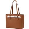 RAINSMORE Borsa Donna Grande Borsa Lavoro Donna PU Pelle | Borsa Università Impermeabile Borsa Porta Pc 14 Pollic Borsa Tote Per Shopping Viaggi Scuola Ufficio
