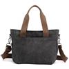 CORIOS Borsa a Mano in Tela Casuale Borsa a Spalla Media Capacità Borsa a Tracolla Donna Leggero Borse Messenger Multifunzione Borsa per la Spesa Shopping Lavoro Viaggi Borsa Tote Nero