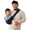 Ergobaby Marsupio a fascia Upsie Ergobaby per bambini 6 ai 48 mesi | Ideale per utilizzi brevi - Ideale per i bambini piccoli sempre in movimento - 7,7 a 20,4 kg, Midnight Blue