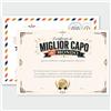 GHIBLI Certificato Miglior Capo del Mondo, Grande Attestato A4 con Busta Abbinata | Diploma per capo personalizzato da compilare, biglietto ringraziamento capo, idea per compleanno, Natale e occasioni speciali