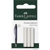 Faber-Castell 131595 - Gomme di ricambio per matita meccanica Grip Matic, confezione da 3 Confezione da 3 Grip Plus.