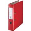 Esselte 11253 - Raccoglitore a Leva, Plastica, Dorso da 7,5cm, Rosso, Formato A4, 1 pezzo