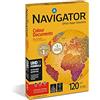 NAVIGATOR Office Paper Solutions Navigator Colour Documents, carta A4, 120 g/m², colore bianco, confezione da 250 fogli