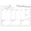 younikat easydruck24de Sottomano scrivania planner DIN A3 - dv783 | settimanale coriandoli Blocco carta 25 fogli per ufficio scuola regalo design colorato
