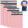 NETFLO 80 buste per spedizioni, 4 misure, autoadesive, colore rosa | Sacchetti da imballaggio opachi, in plastica, impermeabili e resistenti, per trasporto e imballaggio