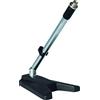 QUIK LOK - A/114 CH ASTA CORTA CON BASE IN ACCIAIO Asta Regolabile, Finitura Cromata, Adatta a Microfonare Casse di Batterie, Cabinet di Amplificatori o Utilizzo da Tavolo, Colore Nero