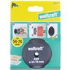 wolfcraft Guida allargafori per seghe a tazza, Ø 54-70 mm I 5952000 I Guida per seghe a tazza per l'allargamento centrato di fori esistenti