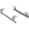 Emuca 3026025 Set di guide con cuscinetti a rulli per cassetto/ripiano porta-tastiera, Grigio
