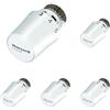 Honeywell Home T5019W0 - Testa termostatica per radiatori Thera-5, Attacco M30 x 1.5, Con posizione zero, Bianco, 50 x 78 mm (Confezione da 5)