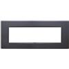 Vimar 20657.15 Eikon placca Classic 7 moduli 20.6x8.5x0.9cm, antracite matt