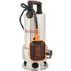 BLACK+DECKER Pompa Immersione BXUP1100XDE per Acque Scure (1.100 W, Portata max. 16.500 l/h, Prevalenza max. 10,5 m)