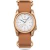 BODERRY Orologio Uomo Automatico Bronzo - 40mm Orologio da Campo Militare, Movimento Meccanico Giapponese, Funzione Data, Corona a Vite, Impermeabile 100m, Cinturino in Pelle Genuina - Voyager