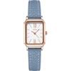 TOOCAT Orologio da polso da donna, mini, ultra sottile, elegante, semplice, quadrato, al quarzo, con cinturino in pelle, impermeabile fino a 30 m, analogico, per donne e studenti