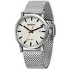 BERNY Classic Uomo Orologio Automatico Meccanico Automatico Flipping Watch Acciaio Inox 5ATM Cinturino Luminoso Impermeabile