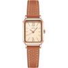 TOOCAT Orologio da polso da donna, mini, ultra sottile, elegante, semplice, quadrato, al quarzo, con cinturino in pelle, impermeabile fino a 30 m, analogico, per donne e studenti