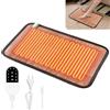 TGKYK Scaldapiedi Elettrico Piedi, TGKYK 30 * 50 cm Scalda Piedi Casa Elettrico con 10 livelli di riscaldamento e 3 timer, Scalda Piedi da Letto per casa e ufficio (venature del legno)