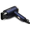 G3 Ferrari G30039 Belcabelo Asciugacapelli da Viaggio, 1200 W, 2 velocità, 3 temperare, Doppio Voltaggio 120V/230V, Blu/Oro