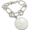 Cozzi Gioielli Bracciale in Argento 925 con moneta da 500 lire serie Caravelle - Braccialetto