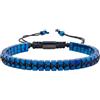 bySantana Bracciale Uomo Ematite Perle Cubiche, Pietra Naturale Regolabile | Regolabile, Impilabile, Perle 3mm, Doppia Fila di Perle Intrecciata, Metallico, Robusto & Leggero, Con Scatola Regalo
